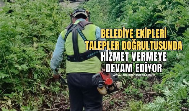 Belediye ekipleri vatandaşın taleplerini dikkate aldı