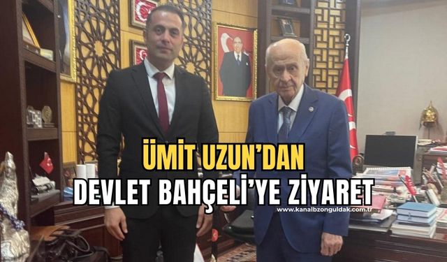 Elvanpazarcık Belediye Başkanı Ümit Uzun'dan, Devlet Bahçeli'ye ziyaret