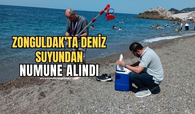 Zonguldak'ta deniz suyundan numuneler alındı