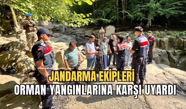Jandarma sahaya indi: Orman yangınlarına karşı uyardı!
