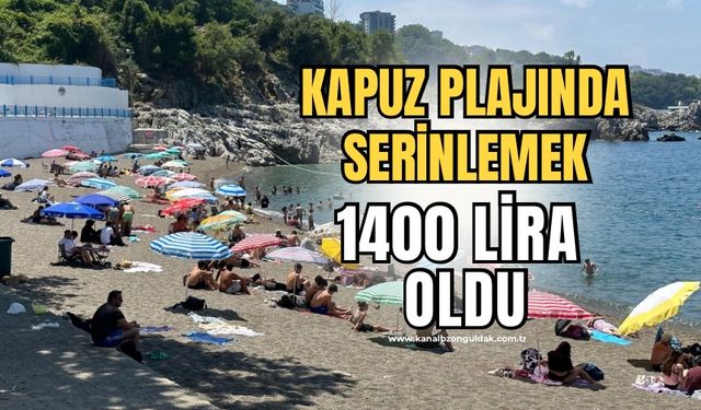İşte Belediyecilik: Kapuz Plajında serinlemenin maliyeti 1400 lira oldu!