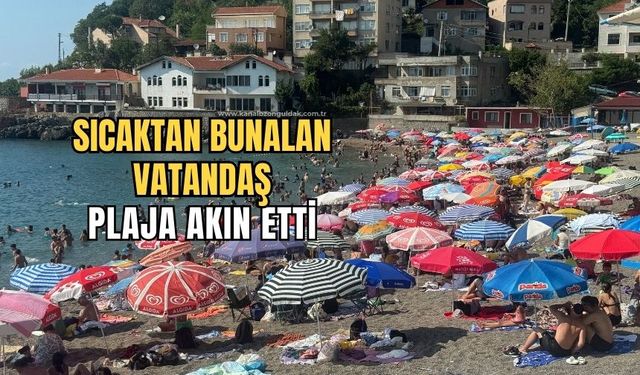 Halk plajına yoğun ilgi