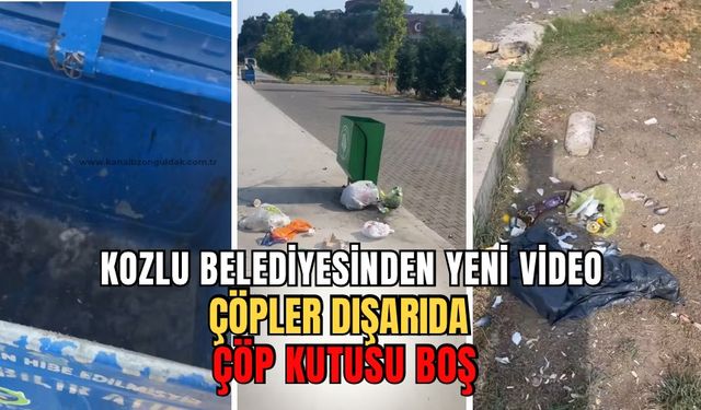 Kozlu sahilinde çöp krizi devam ediyor: Belediye yeni video paylaştı!