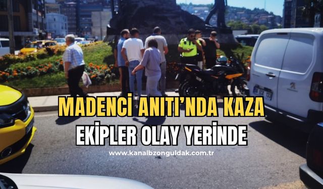 Motosikletin çarptığı vatandaş yaralandı