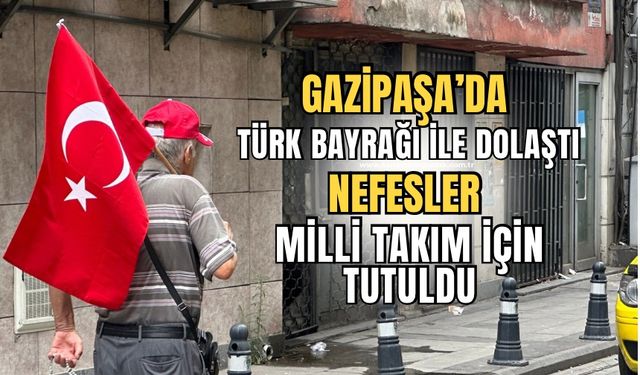 Zonguldak’ta milli maç heyecanı: Türk Bayrağı ile dolaştı!