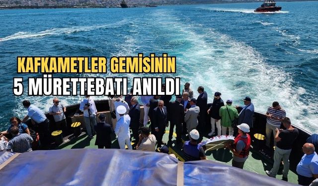 Karadeniz Ereğli açıklarında batan Kafkametler'in 5 mürettebatı anıldı