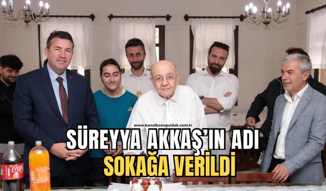 Devrek’in müzik duayeni Süreyya Akkaş’ın adı sokağa verildi