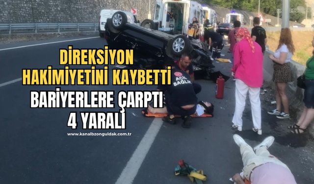 Tıp Fakültesi kavşağında kaza! 4  yaralı