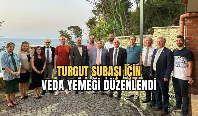 Vali Yardımcısı Turgut Subaşı veda yemeğinde kente veda etti