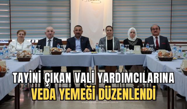 Vaki Yardımcılarına veda yemeği düzenlendi!