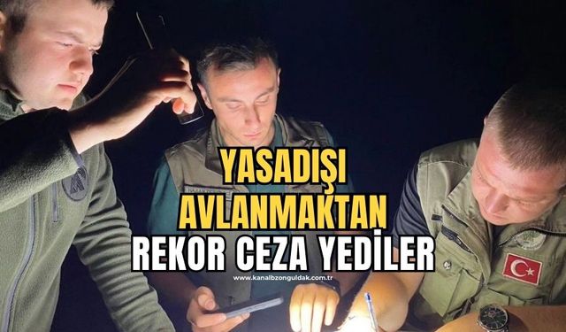 Yasadışı avlanan 3 şahsa 28 bin 276 lira ceza