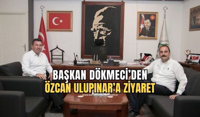 Altuğ Dökmeci, Özcan Ulupınar'ı ziyaret etti