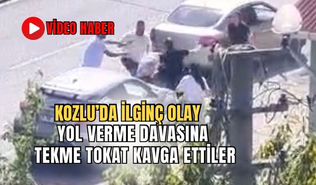 Zonguldak’ta yol verme davasına tekme tokat kavga ettiler!