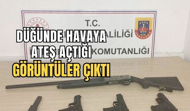 Düğünde havaya ateş açanların görüntüsü ortaya çıktı