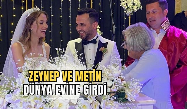 Metin Ergenç ve Zeynep Şenel muhteşem tören ile dünya evine girdi