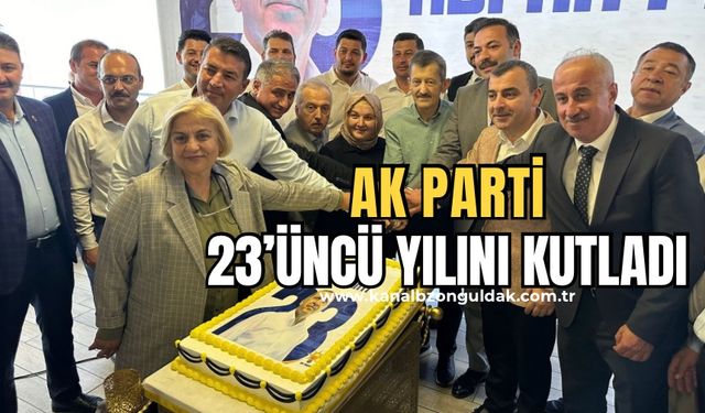 AK Parti Zonguldak teşkilatı 23’ncü kuruluş yılını kutladı!