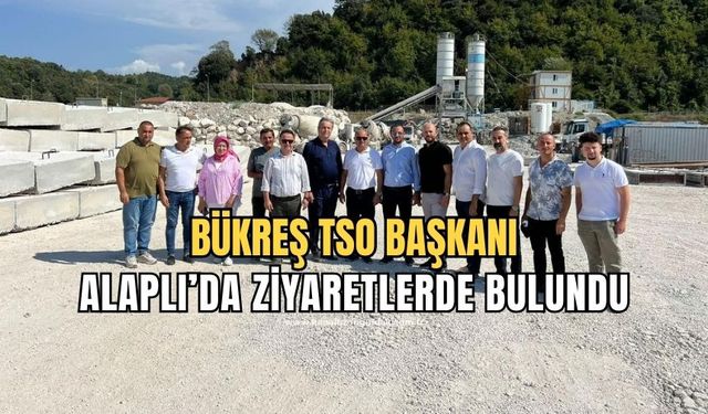 Alaplı TSO Başkanı Selçuk Oktay  ve firma yetkilileri karşıladı ve proje hakkında bilgi sunumu yapıldı