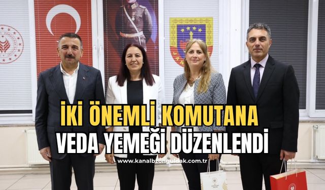 Niyazi Uğur ve Cezmi Yalınkılıç’a veda yemeği