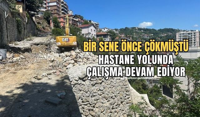 Amelebirlliği Hastanesi yolunda çalışmalar devam ediyor