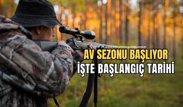 Av sezonu 24 Ağustos'ta başlayacak