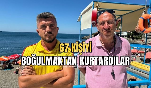 Cankurtaranlar, 67 kişiyi boğulmaktan kurtardı