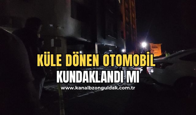 Küle dönen otomobilde kundaklama şüphesi: 3 araç hasar gördü