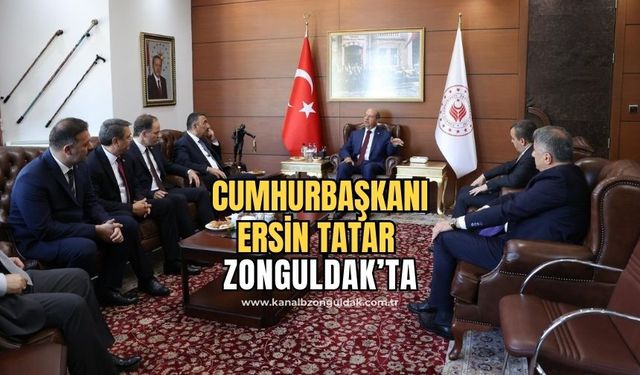 KKTC Cumhurbaşkanı Ersin Tatar Zonguldak'ta