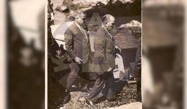 Mustafa Kemal Atatürk 93 yıl önce Zonguldak'a gelmişti! İşte en net fotoğraf