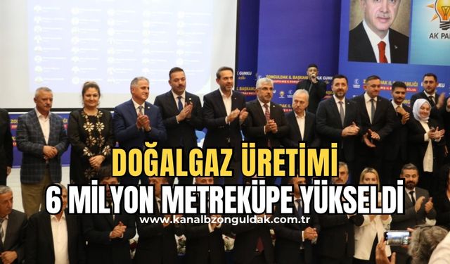 Zonguldak'ta günlük doğalgaz üretimi 6 milyon metreküpe yükseldi