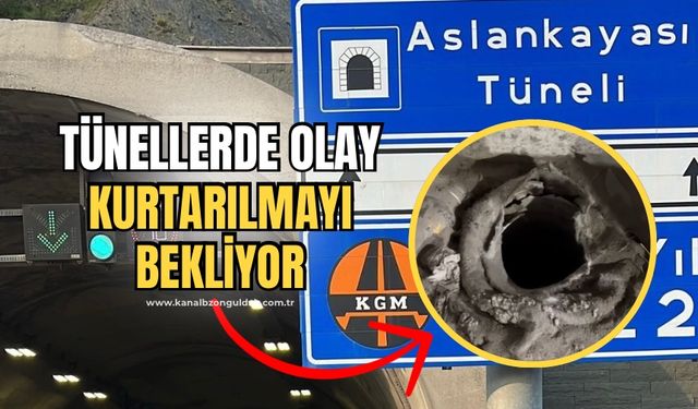 Kilimli tünellerinde olay: Günlerdir kurtarılmayı bekliyor!