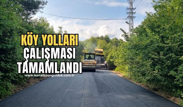 Zonguldak'ta köy yolu çalışmaları tamamlandı