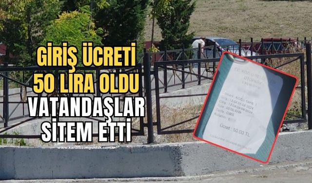 Kozlu sahiline giriş ücretli oldu!