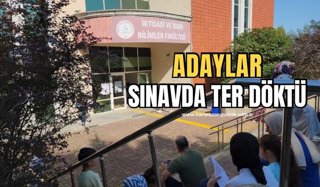 Adaylar KPSS ÖABT sınavında ter döktü