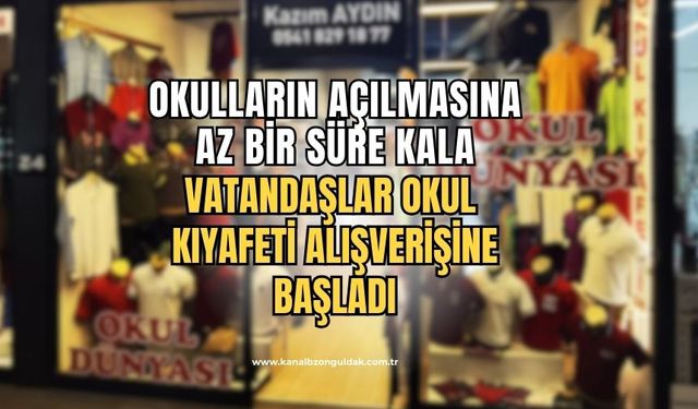 Okulların açılmasına bir ay kala veliler alışverişe başladı