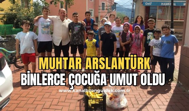 Muhtar Arslantürk her sene olduğu gibi bu senede binlerce çocuğa tebessüm oldu