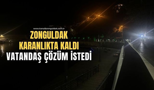 Sahilde ışıklar yanmıyor! Vatandaş tepki gösterdi