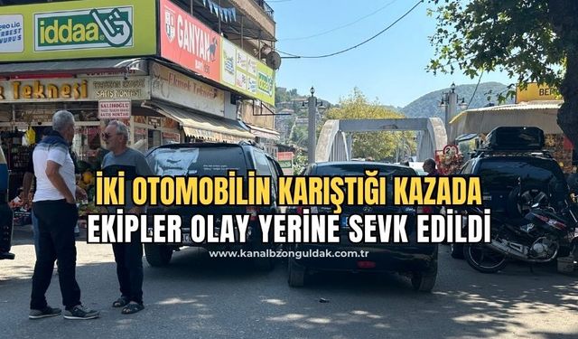 Seyir halinde giderken kaza yaptılar! Ekipler olay yerinde