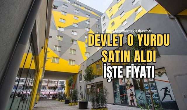 Devlet o özel yurdu 455 milyona satın aldı