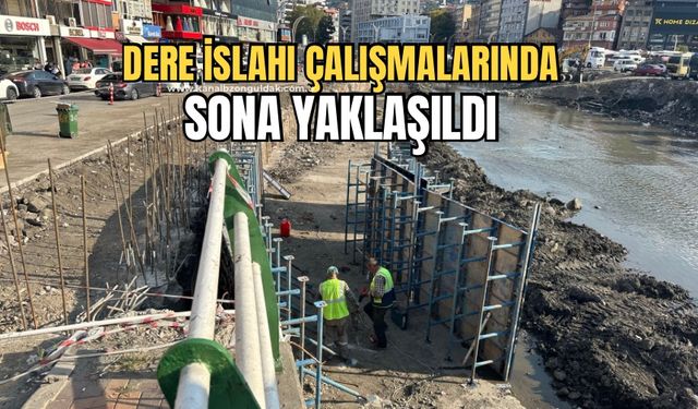 Dere islahı ve cam korkuluk çalışmalarında son durum