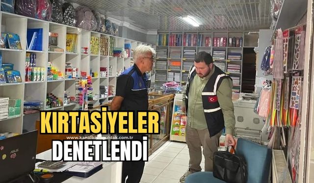 Okulların açılmasına kısa süre kala ekipler kırtasiyeleri denetledi