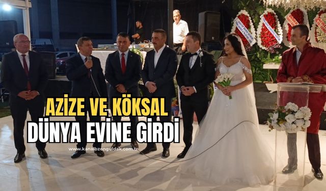 Azize Burgucu ve Köksal Tunçtürk dünya evine girdi