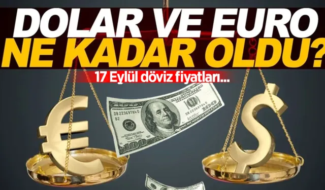 17 EYLÜL 2024 SALI | Dolar ve Euro kuru ne kadar oldu?