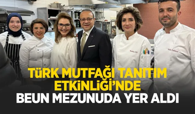 BEUN mezunu Böyükaslan Uluslararası Türk Mutfağı Tanıtım Etkinliği’nde yer aldı