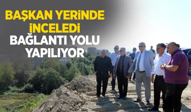 Çavdarlı - Uzunmehmet arası bağlantı yolu yapılıyor