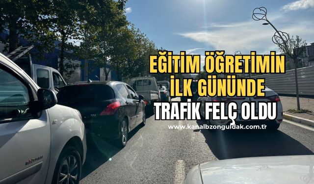 Eğitim öğretim başladı! Trafik felç oldu