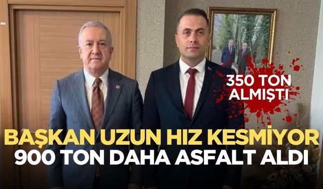 Başkan açıkladı: 900 ton asfalt aldık