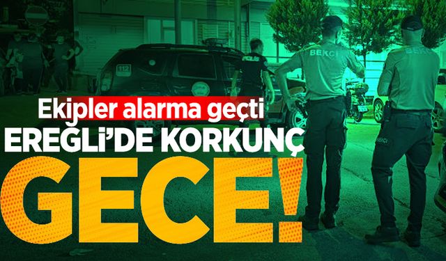 Ereğli'de korkunç gece: Ekipler alarma geçti!