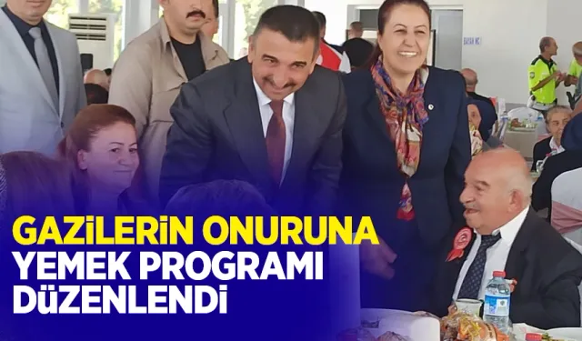 Gaziler onuruna yemek programı düzenlendi