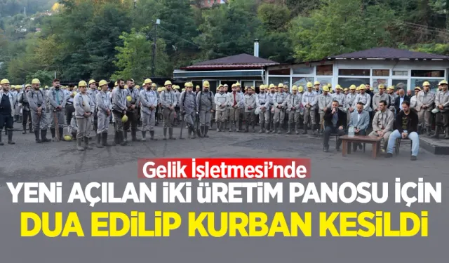 Gelik'te kurban kesimi