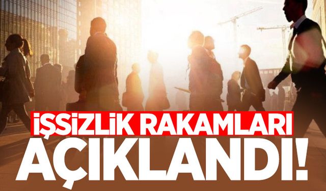 İşsizlik rakamları açıklandı